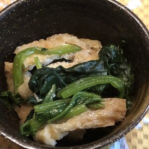 油揚げとほうれん草の煮びたし